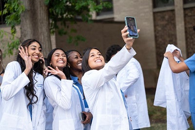White Coat Ceremony selfie