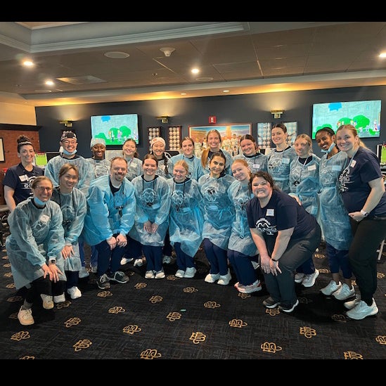 dental hygiene students at Team Smile